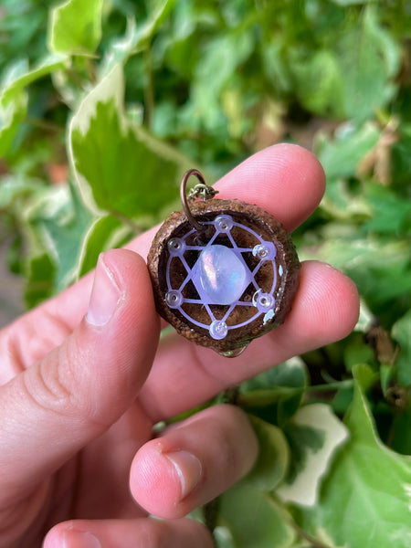 iliana metatron’s cube acorn pendant