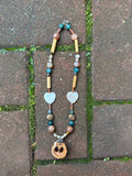 OG beaded walnut necklace