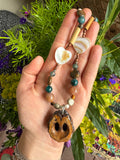 OG beaded walnut necklace